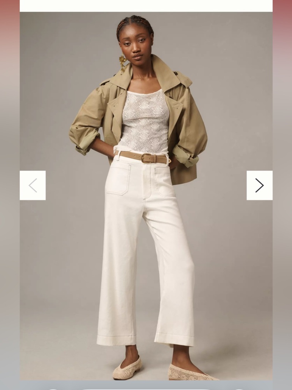 Maeve Colette Contrast Stitching Pants